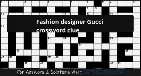 concorrente di gucci cruciverba|GUCCI RIVAL Crossword Clue .